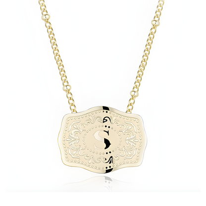 Customizable Belt Buckle Necklace