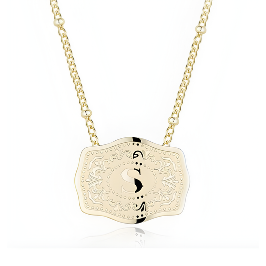 Customizable Belt Buckle Necklace