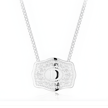 Customizable Belt Buckle Necklace